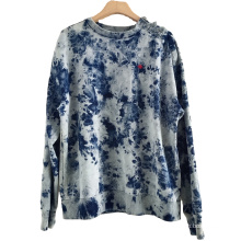 2021 Autumn Wholesale manufacturer Hot Selling Fashion O Neck tie dyed Cotton sweatshirt